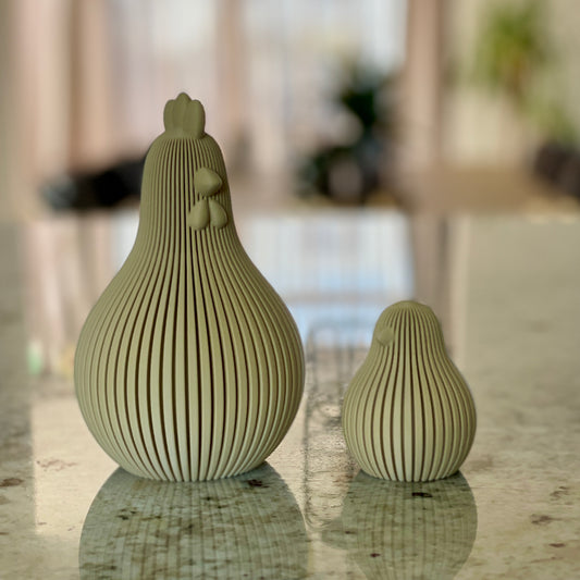 Paasdecoratie Kip Set | Scandinavisch & Japandi Design