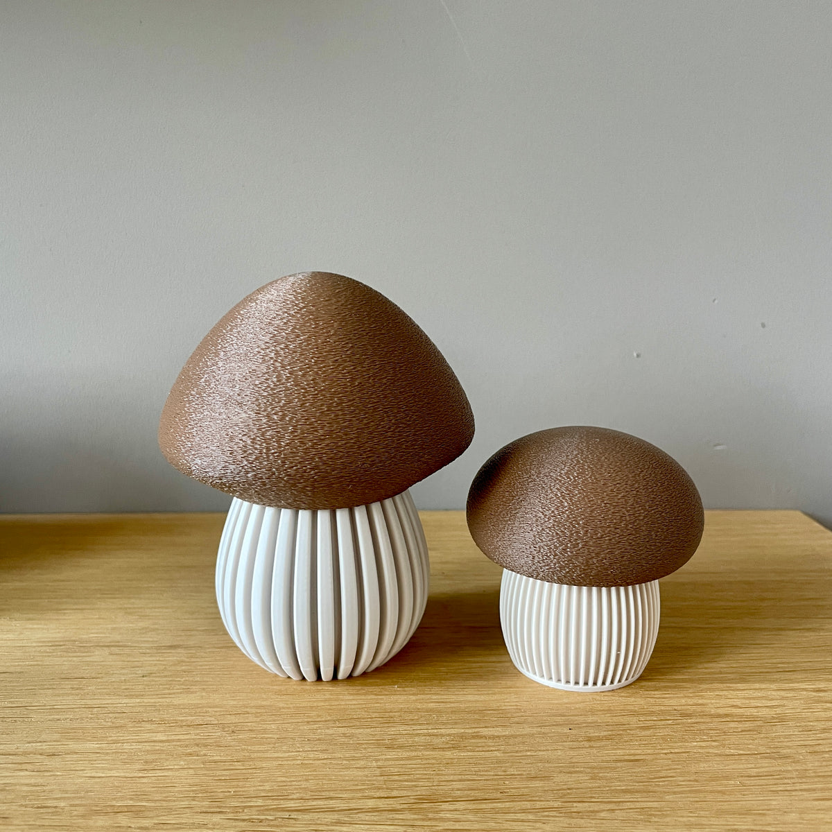 Geribbelde Paddenstoelen | Rustige Herfstdecoratie | Maat S of M