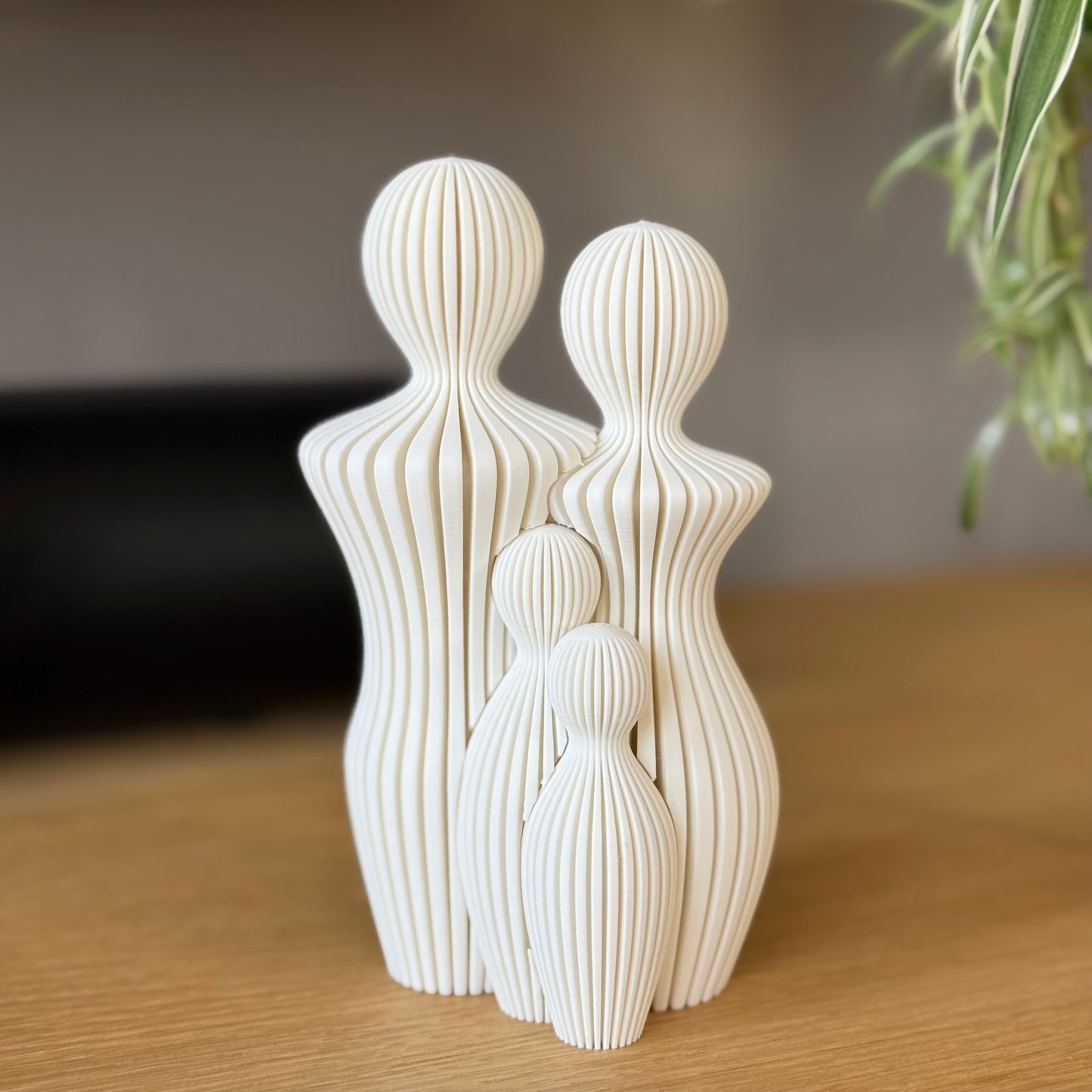 Minimalistisch familiebeeldje zelf samen te stellen