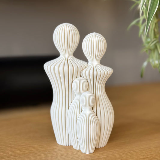 Minimalistisch familiebeeldje zelf samen te stellen
