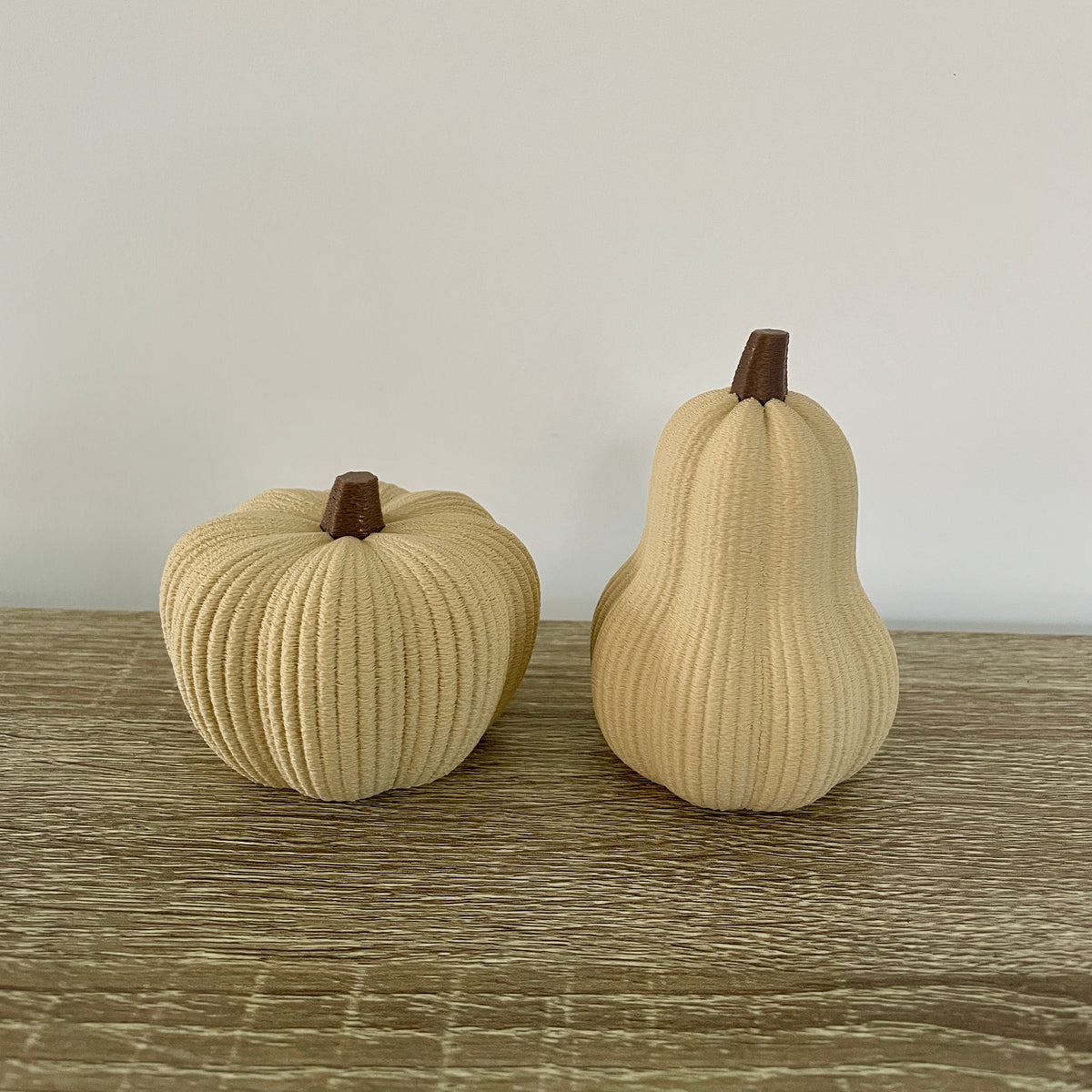 Decoratieve Pompoenen | Sfeervolle Herfstdecoratie | set van 2 | maat S