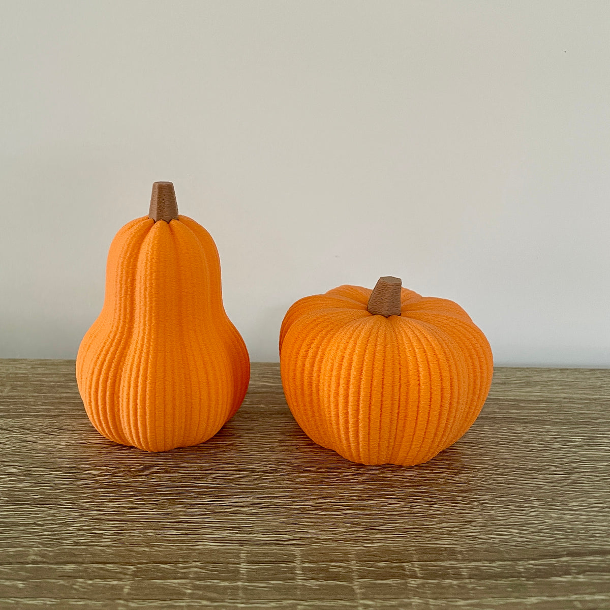 Decoratieve Pompoenen | Sfeervolle Herfstdecoratie | set van 2 | maat S