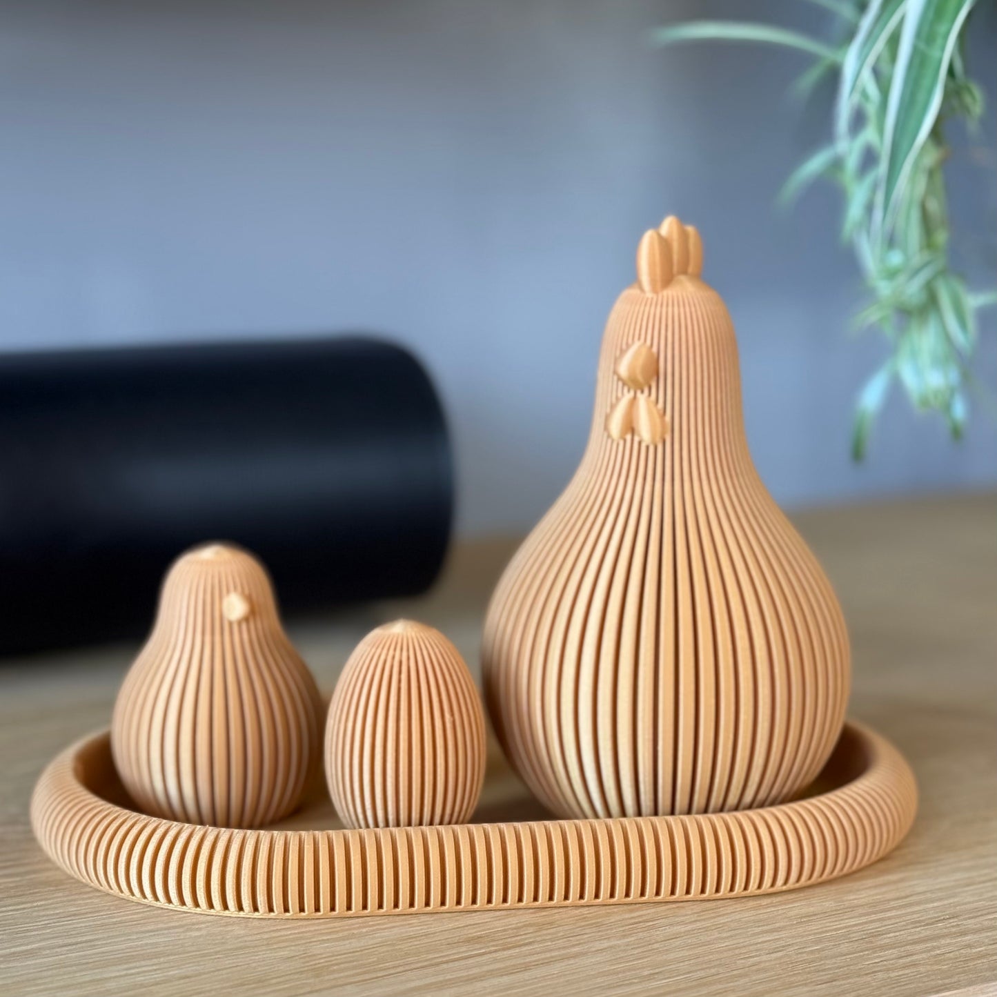 Paasdecoratie Kip Set | Scandinavisch & Japandi Design