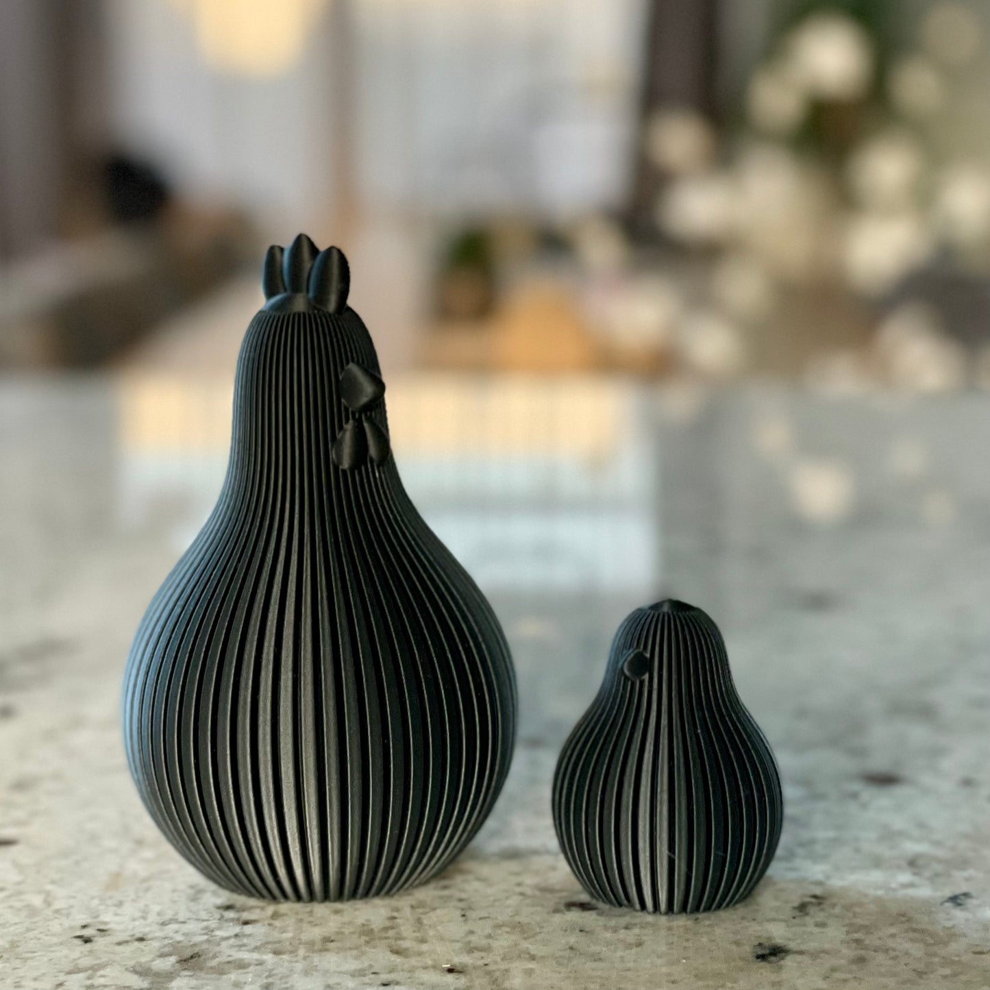 Paasdecoratie Kip Set | Scandinavisch & Japandi Design