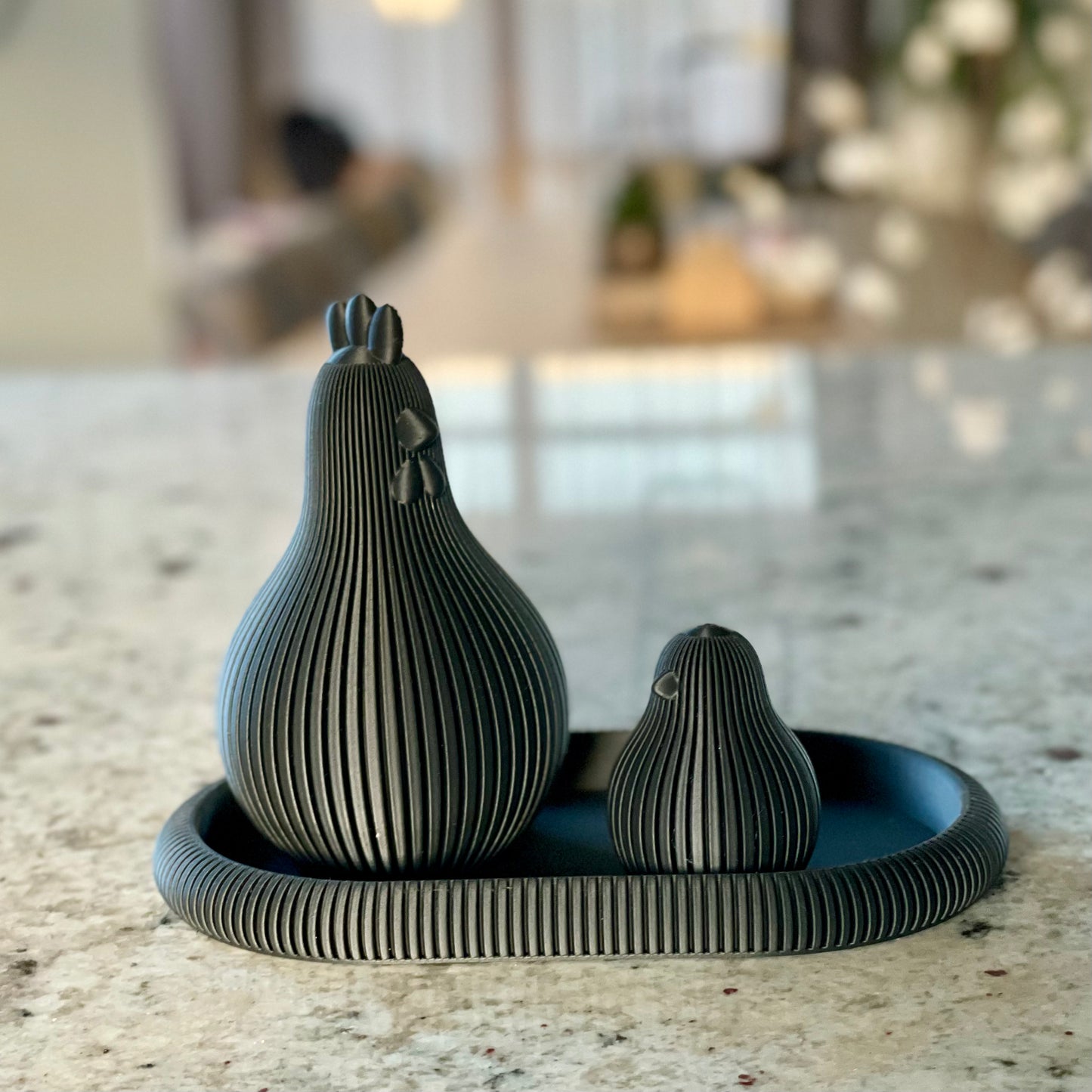 Paasdecoratie Kip Set | Scandinavisch & Japandi Design