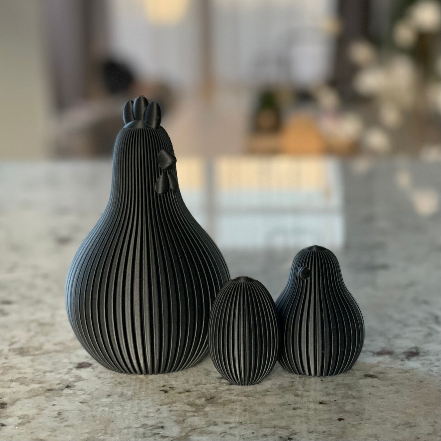 Paasdecoratie Kip Set | Scandinavisch & Japandi Design