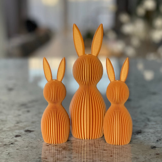 Set van 3 Paashazen | Japandi & Scandinavische Decoratie